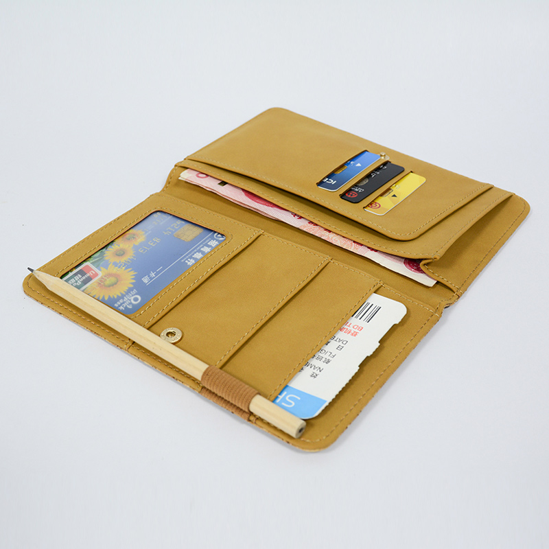 Vegan Cork Multi-purpose Rfid Blocking Travel Passport Wallet