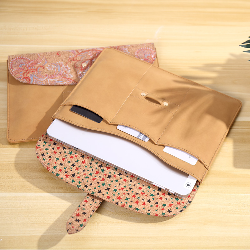 Vegan Cork Laptop leeve Pouch