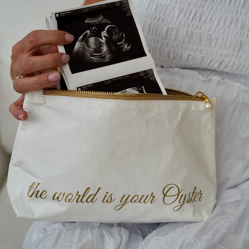 eco-friendly pouch with zipper
