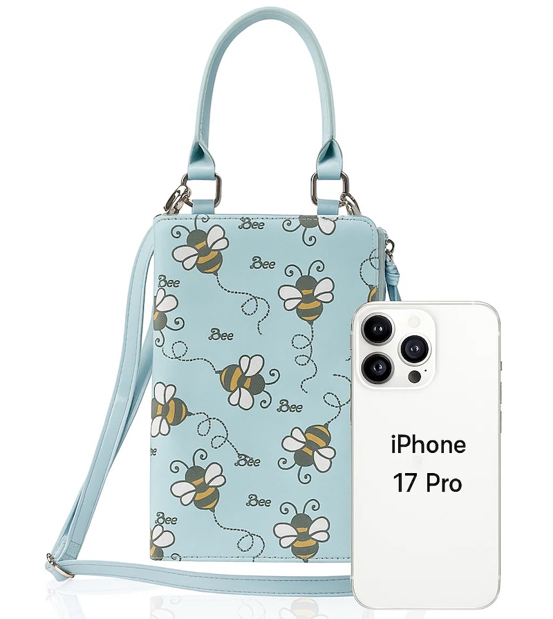Lightweight travel crossbody bag for iPhone 17