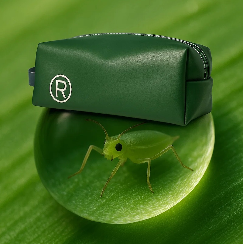 Fashion green leather travel organizer