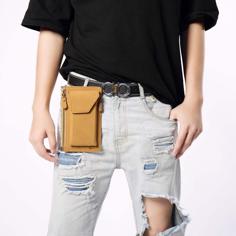 Holster Case with Belt Clip/Vertical Cork Holster Pouch with Belt Loop Carrying Case Waist Bag Cellphone Holder