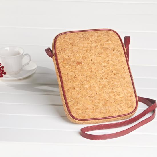 Vegan Cork Tablet Shoulder Bag