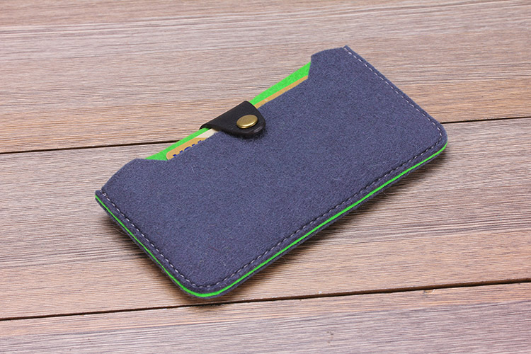 Felt Phone Sleeve Case Pouch - Soft Felt Protective Case Wallet Pouch Pocket Holder Bag for Cell Phone