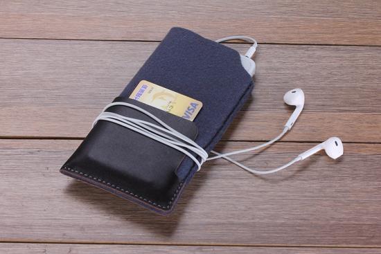 Vintage Soft Felt Wallet Pouch Phone Bag