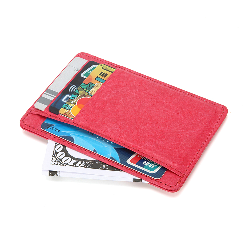Slim RFID Blocking Card Holder Minimalist Tyvek Front Pocket Wallet for Women
