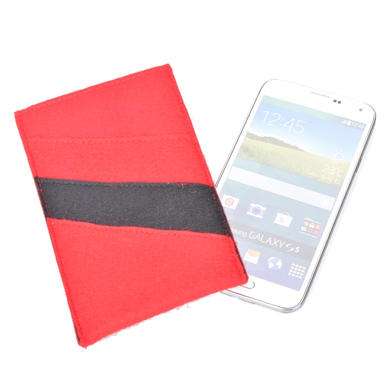 Felt Phone Sleeve Case Pouch - Soft Felt Protective Case Wallet Pouch Pocket Holder Bag for Cell Phone