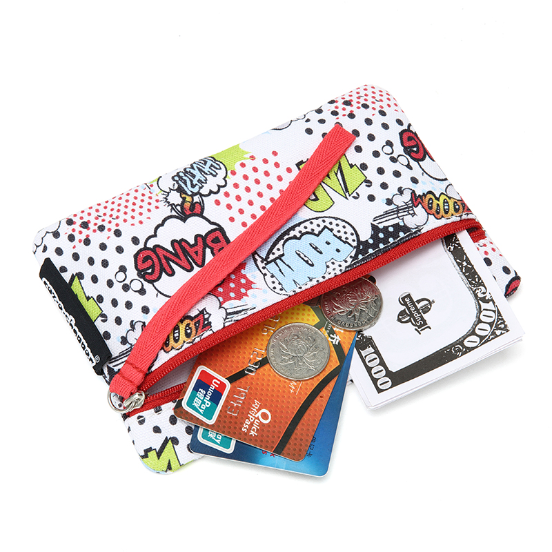 Women's Signature Cotton Zip ID Case Wallet