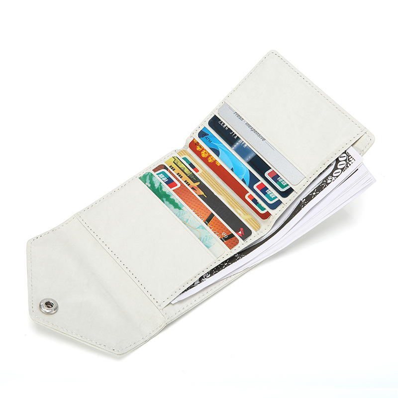 Women's Small Compact Bifold Pocket Wallet - Eco-Friendly Dupont Tyvek