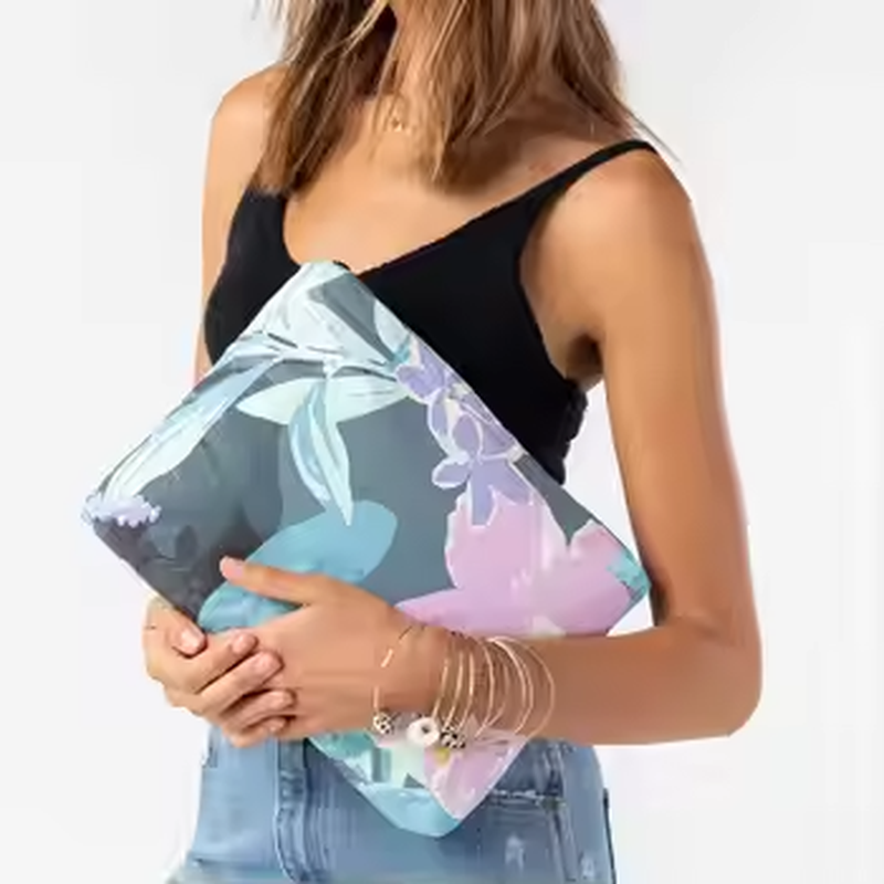 Custom Waterproof Tyvek Wet & Dry Reversible Toiletry Bag – Small Travel Cosmetic Zipper Pouch