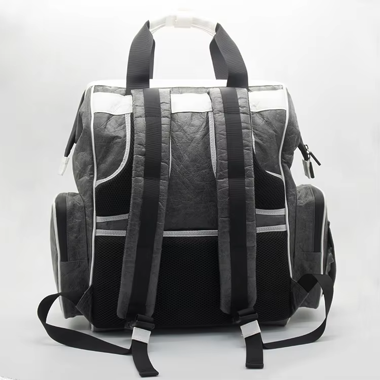 Custom Waterproof Tyvek® Travel Diaper Bag – Large Capacity Mummy Backpack Tote