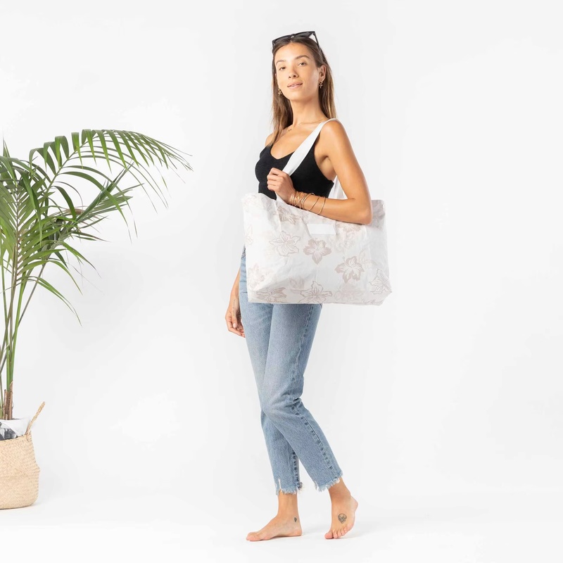 Custom Reversible DuPont™ Tyvek® Paper Tote – Eco-Friendly, Waterproof, Recycled Beach Bag