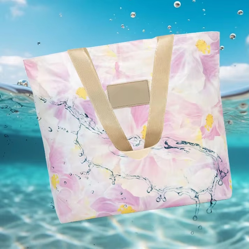 Custom Eco-Friendly Waterproof DuPont™ Coated Tyvek® Tote – Large Capacity Shopping Bag