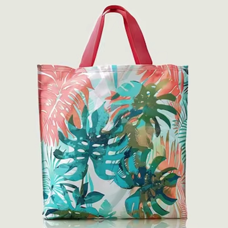 Fashionable Eco-Friendly Waterproof DuPont™ Tyvek® Tote – Hawaiian-Style Coated Beach & Shopping Bag